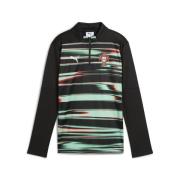 Portugal Treningsskjorte Pre Match 1/4 glidelås - PUMA Svart/PUMA Whit...