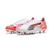 PUMA Ultra 5 Ultimate SG Unlimited - Hvit/Sort/Glowing Red