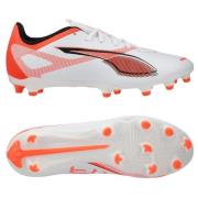 PUMA Ultra 5 Play FG/AG Unlimited - Hvit/Sort/Glowing Red