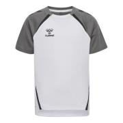 Hummel Trenings T-Skjorte hmlLEAD 2.0 - Hvit/Stålgrå/Svart Barn