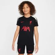 Liverpool Trenings T-Skjorte Dri-FIT Strike - Svart/Rød/Hvit Barn