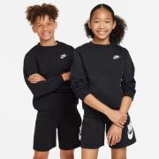 Nike Genser NSW Club Fleece Crew - Svart/Hvit