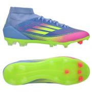 adidas F50 League Mid FG/AG Celestial Victory - Blå fusjon/Lucid Sitro...