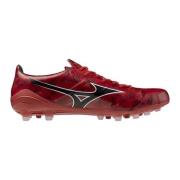Mizuno Alpha II Elite AG Ruby Red - MORELIA 40th Red/Svart/Gull