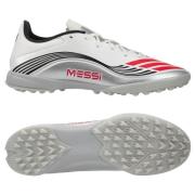 adidas F50 Messi League TF Prestig10 - Fottøy Hvit/Lucid Red/Sølv Meta...