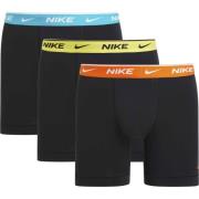 Nike Boxer 3-Pakke - Svart/Turkis/Lys/Neon oransje