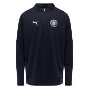 Manchester City Treningsskjorte 1/4 glidelås - PUMA Svart/Puma Sølv