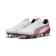 PUMA King Ultimate SG Untamed - PUMA White/Puma Sølv/Glødende rød/PUMA...