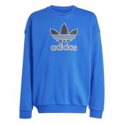 adidas Originals Genser Trefoil Crew - Blå/Svart Barn