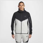 Nike Hettegenser Tech Fleece FZ Windrunner - Svart/Grå