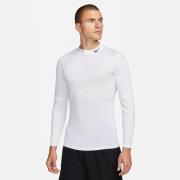Nike Pro Top Dri-FIT Mock - Hvit/Svart Langermet
