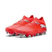 PUMA Future 9 Match FG/AG Unleashed - Glødende rød/PUMA White/PUMA Sva...