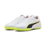 PUMA King 20 Pro Cage TT Unleashed - PUMA White/Glødende rød/Gul