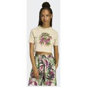 Adidas ADIDAS x FARM RIO GRAPHIC CROPPED T-SHIRT