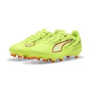 PUMA Ultra 6 Play FG/AG Unleashed - Gul/PUMA Svart/Glødende rød/Lime S...
