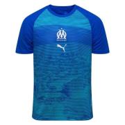 - Marseille Trenings T-Skjorte Pre Match - Royal Sapphire/Team Aqua