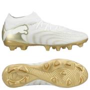 PUMA Future 9 Pro FG/AG White Gold - PUMA White/Metallisk gull/PUMA Sv...