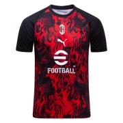 Milan Trenings T-Skjorte Pre Match - For all tid rød/PUMA Svart