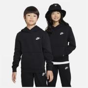 Nike Hettegenser NSW Club Fleece - Svart/Hvit Barn