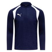 PUMA Treningsskjorte teamFINAL 1/4 glidelås - PUMA Navy/PUMA White Bar...