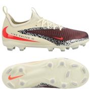 Nike Phantom 6 Academy Low Cut MG United - Bordeaux/Universal Red/Grå ...