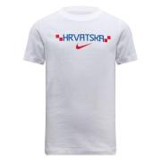 Kroatia T-skjorte Graphic World Cup 2026 - Hvit/Hyper Royal/Rød Barn